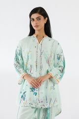 Stitched Printed Linen Shirt+ Shalwar