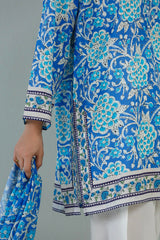 Stitched Printed Lawn Shirt+ Dupatta