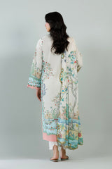 Stitched Printed Lawn Shirt+ Dupatta