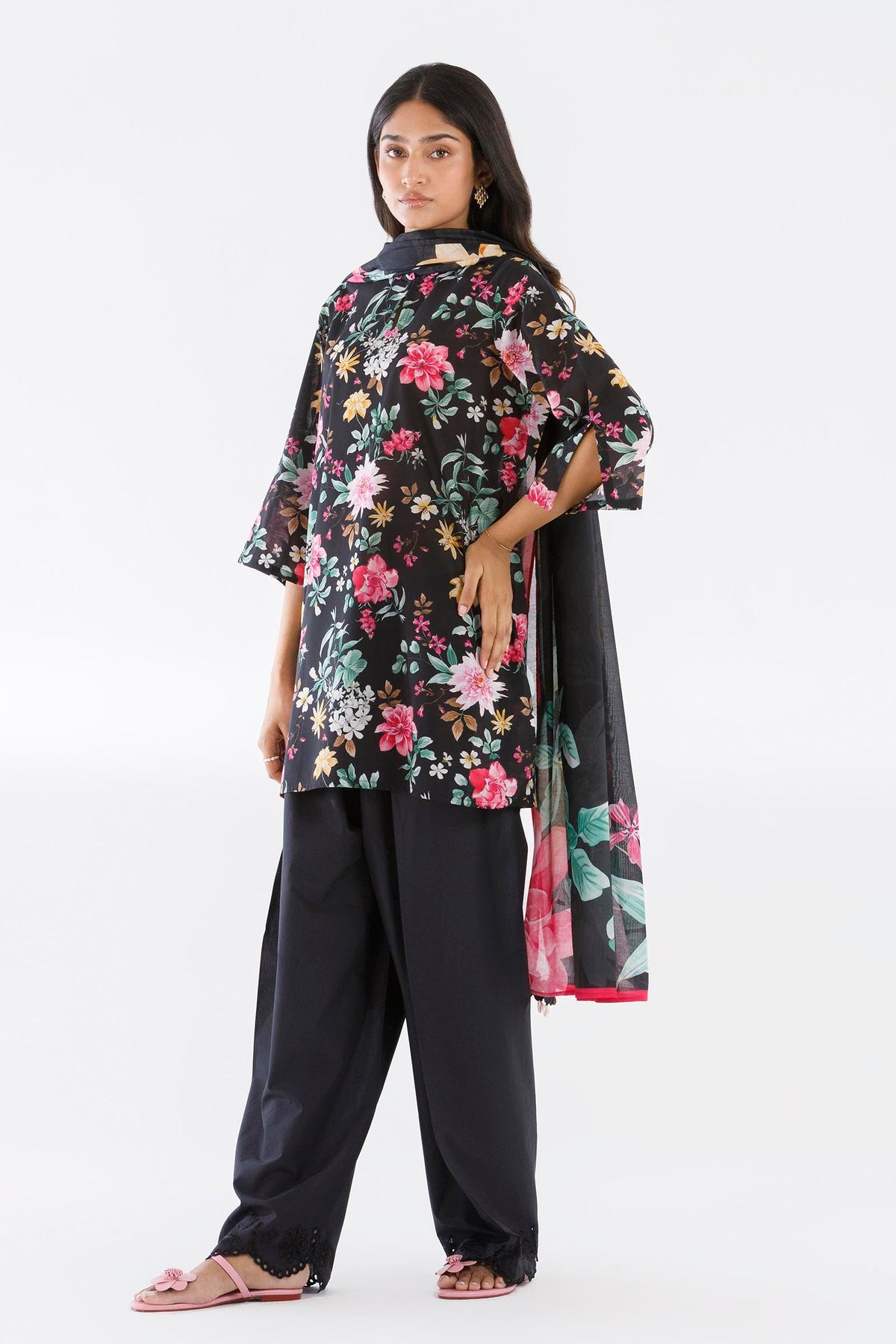 Stitched Printed Lawn Shirt