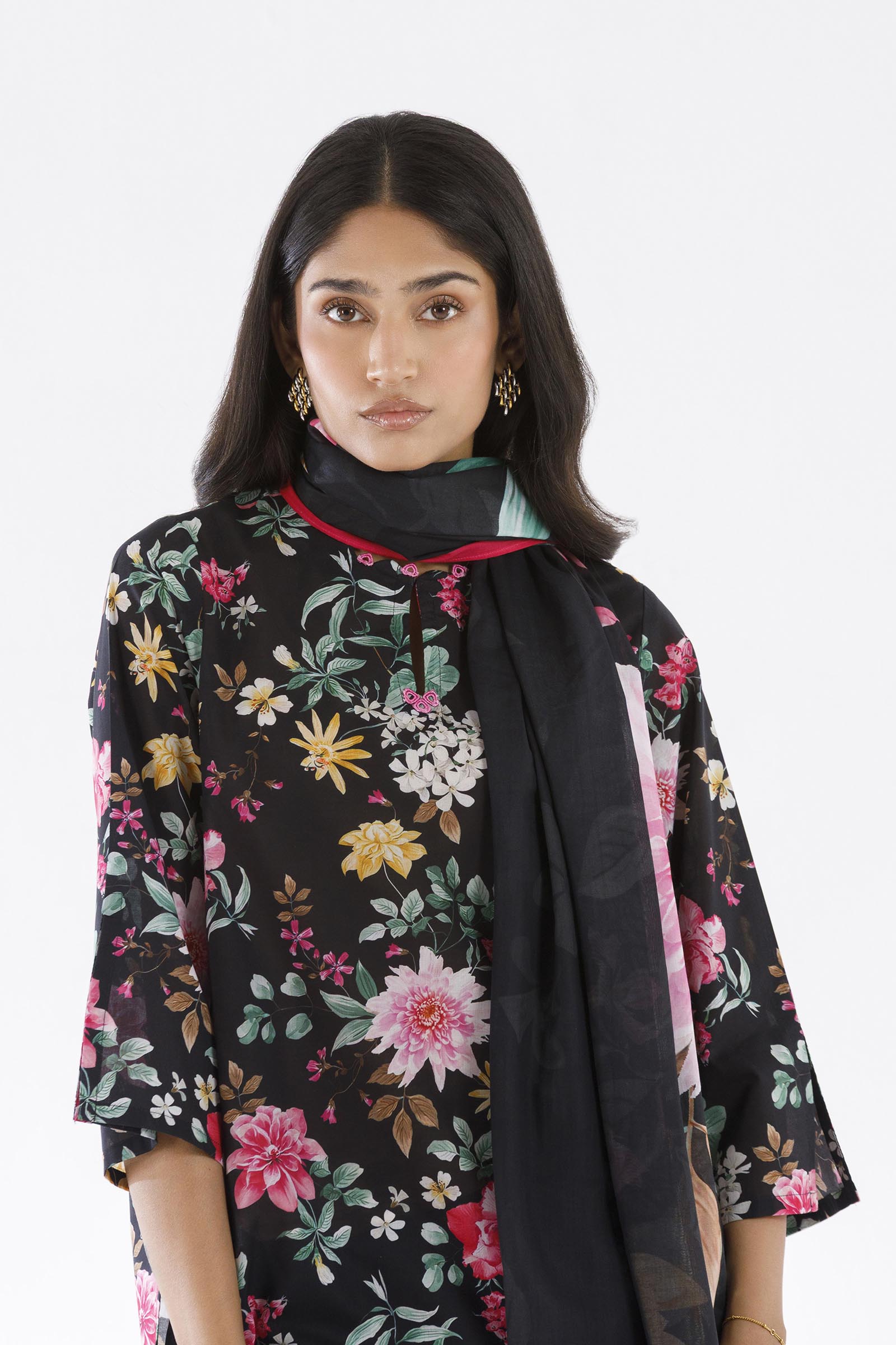 Stitched Printed Lawn Shirt