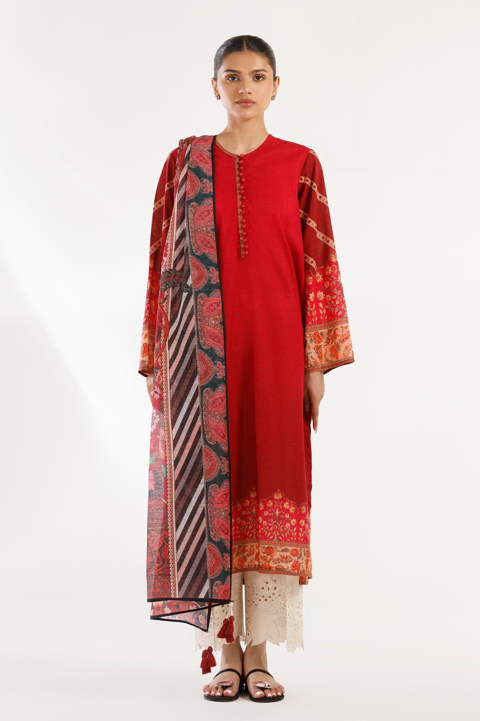 Stitched Printed Lawn Shirt