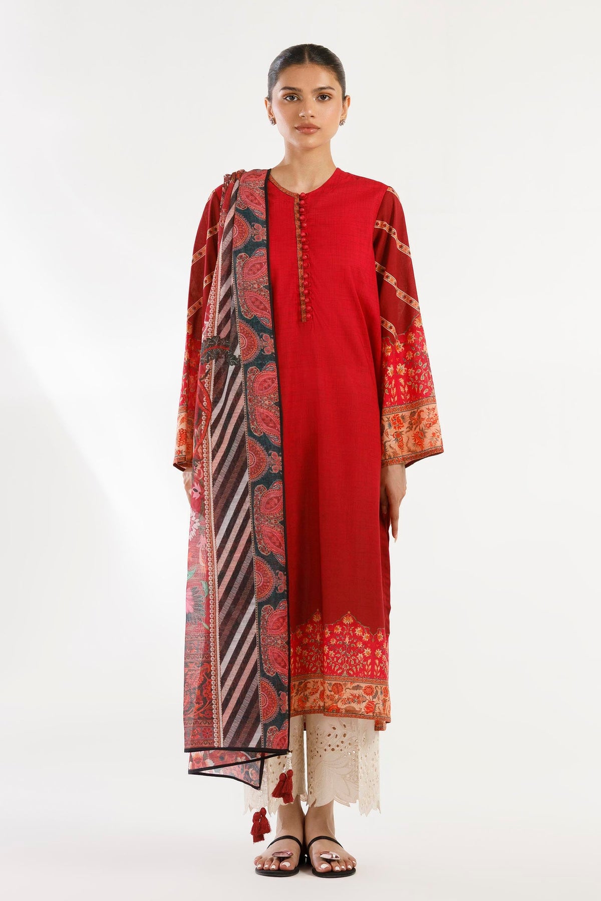 Stitched Printed Lawn Shirt