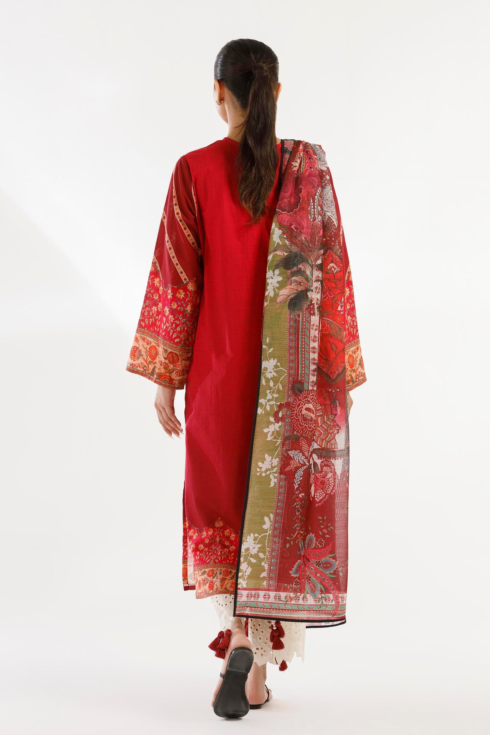 Stitched Printed Lawn Shirt