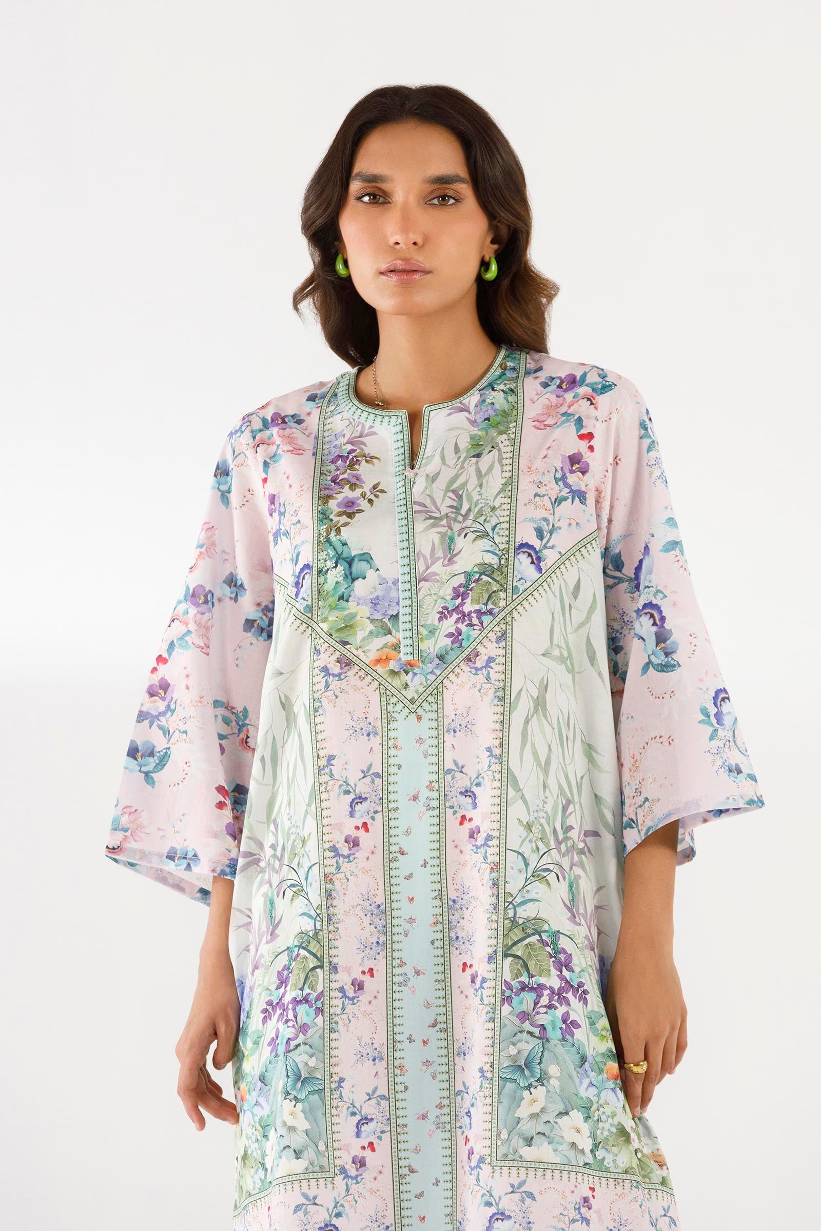 Stitched Printed Lawn Shirt+ Culotte