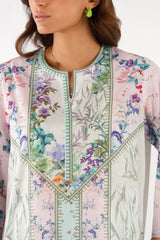 Stitched Printed Lawn Shirt+ Culotte