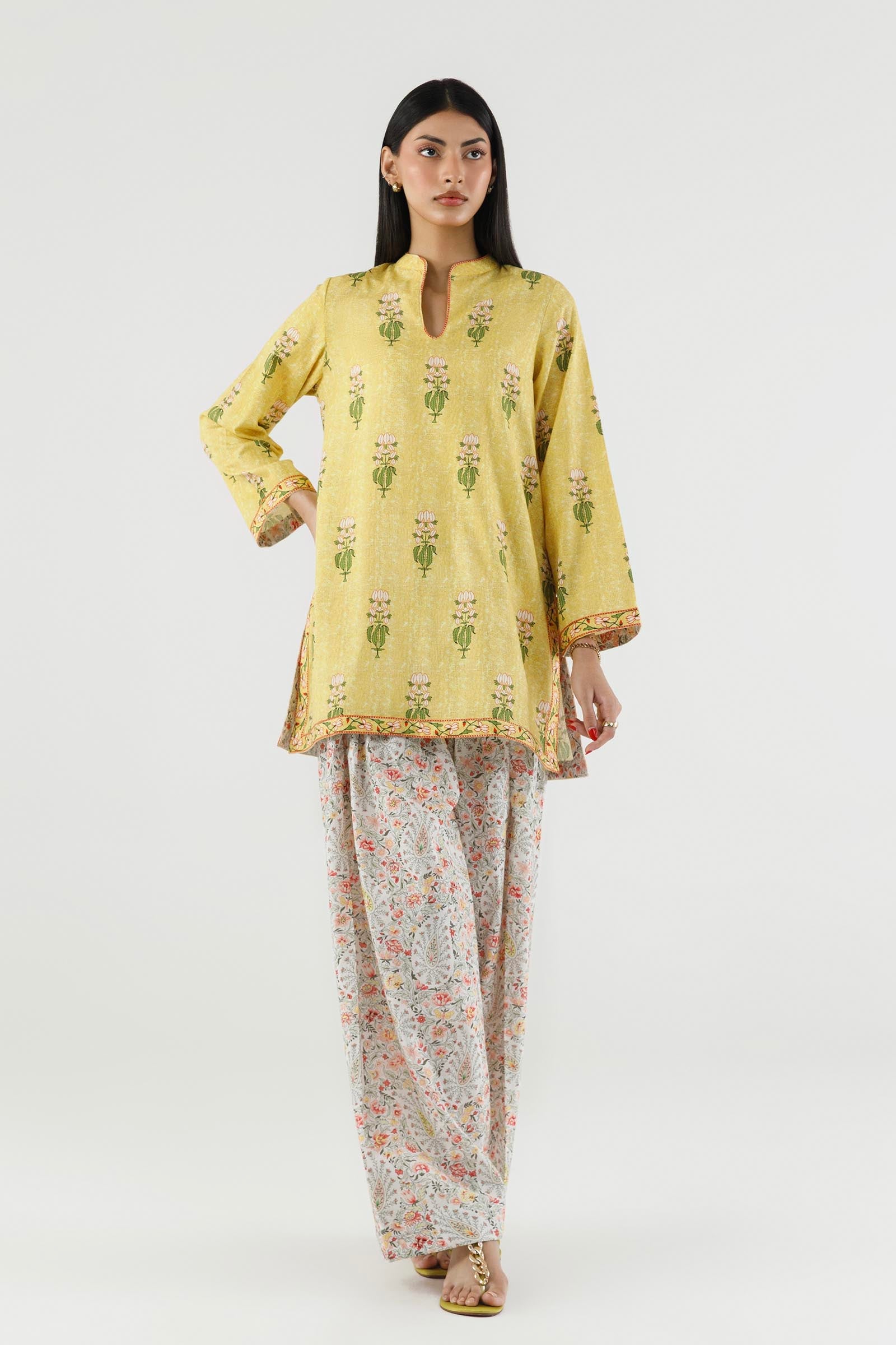 Stitched Printed Dobby Shirt+ Shalwar