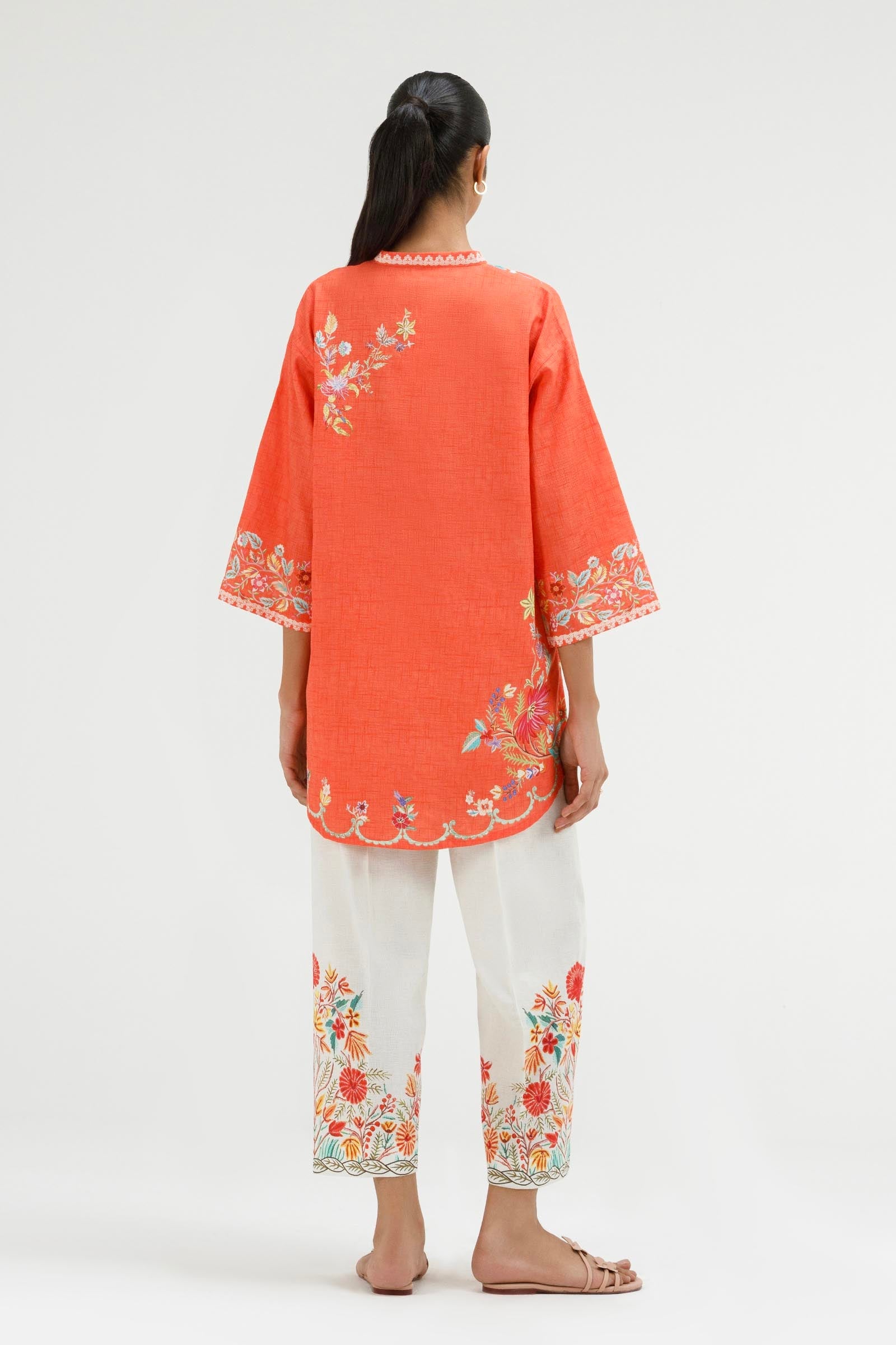 Stitched Printed Dobby Shirt+ Culotte