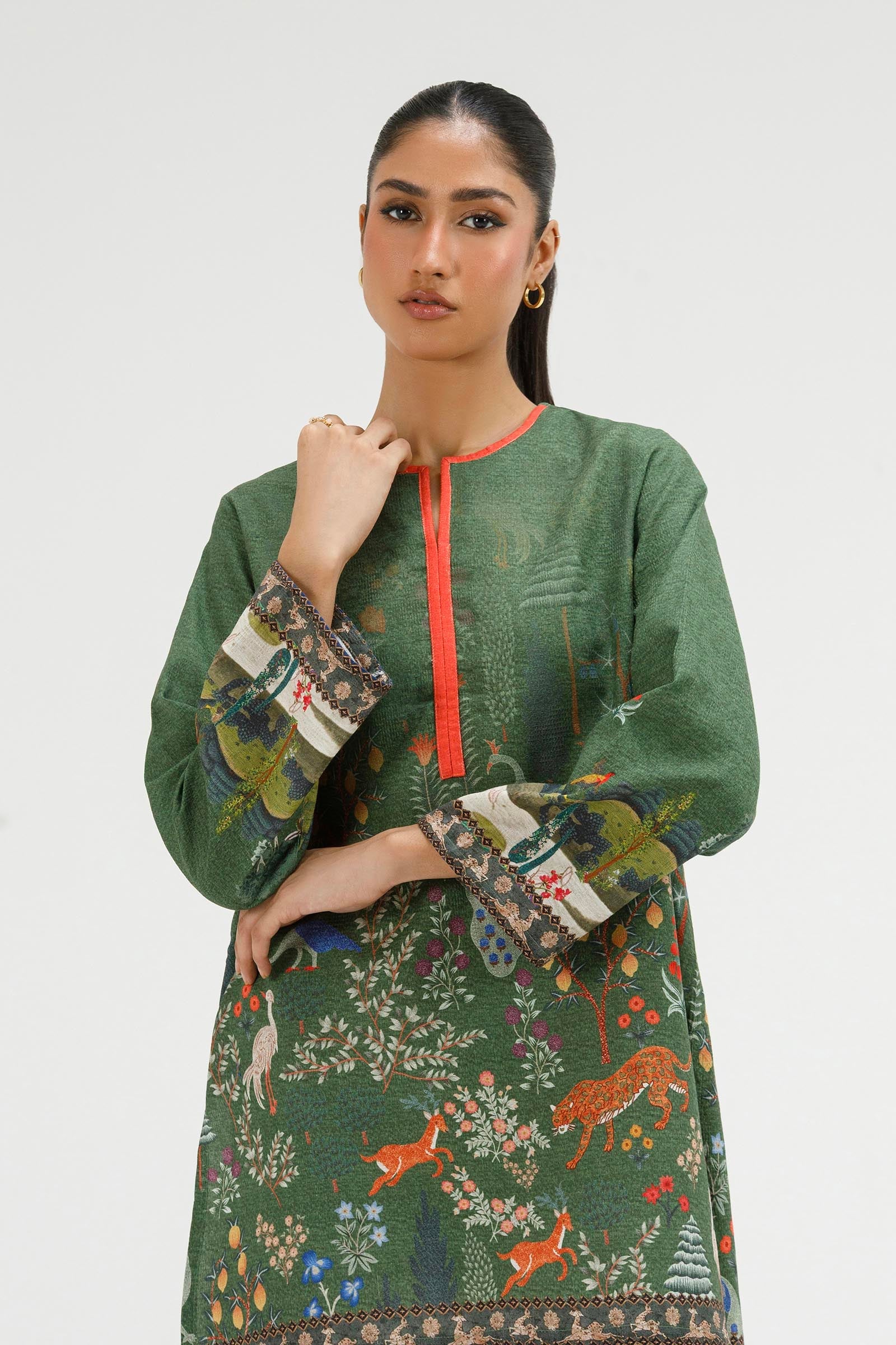 Stitched Printed Dobby Shirt+ Shalwar