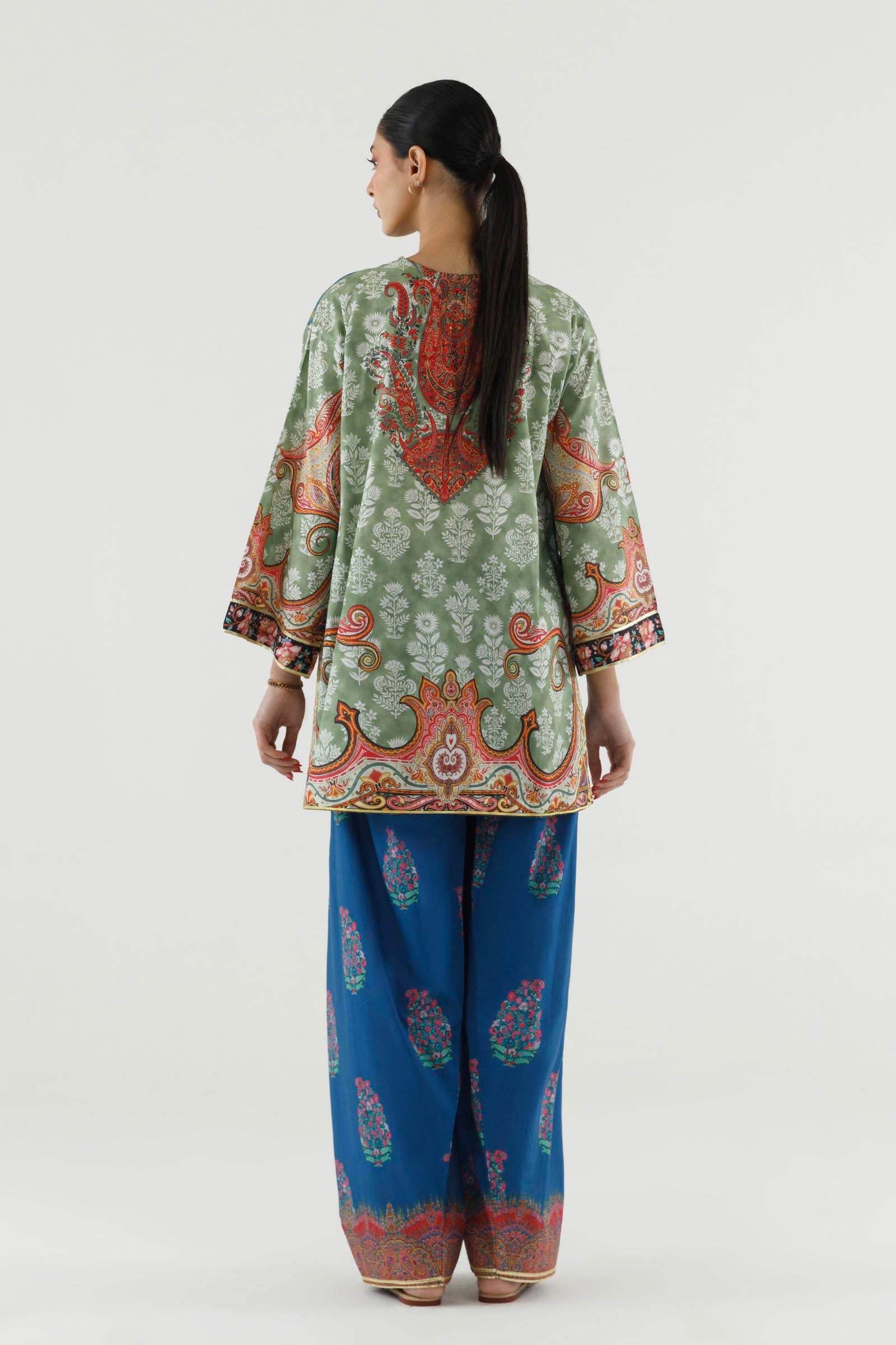 Stitched Printed Lawn Suit+ Shalwar