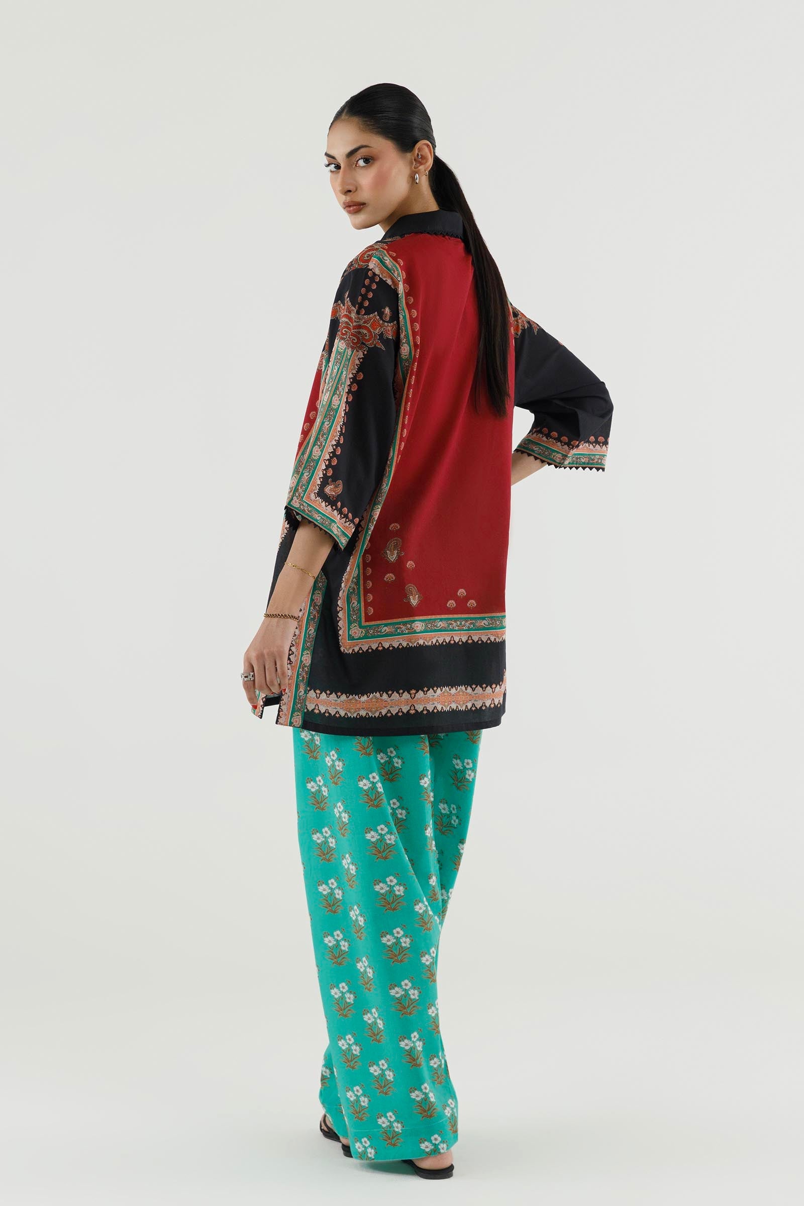 Stitched Printed Lawn Shirt+ Shalwar