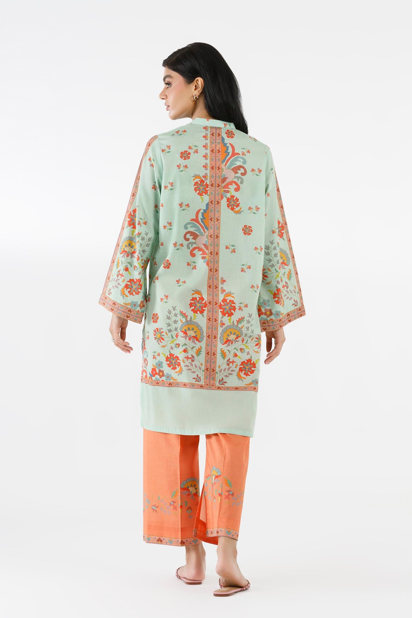 Stitched Printed Lawn Shirt+ Culotte