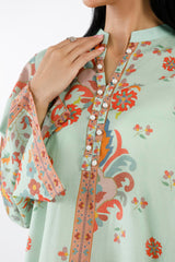 Stitched Printed Lawn Shirt+ Culotte