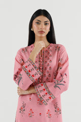 Stitched Printed Dobby Shirt+ Culotte