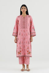 Stitched Printed Dobby Shirt+ Culotte