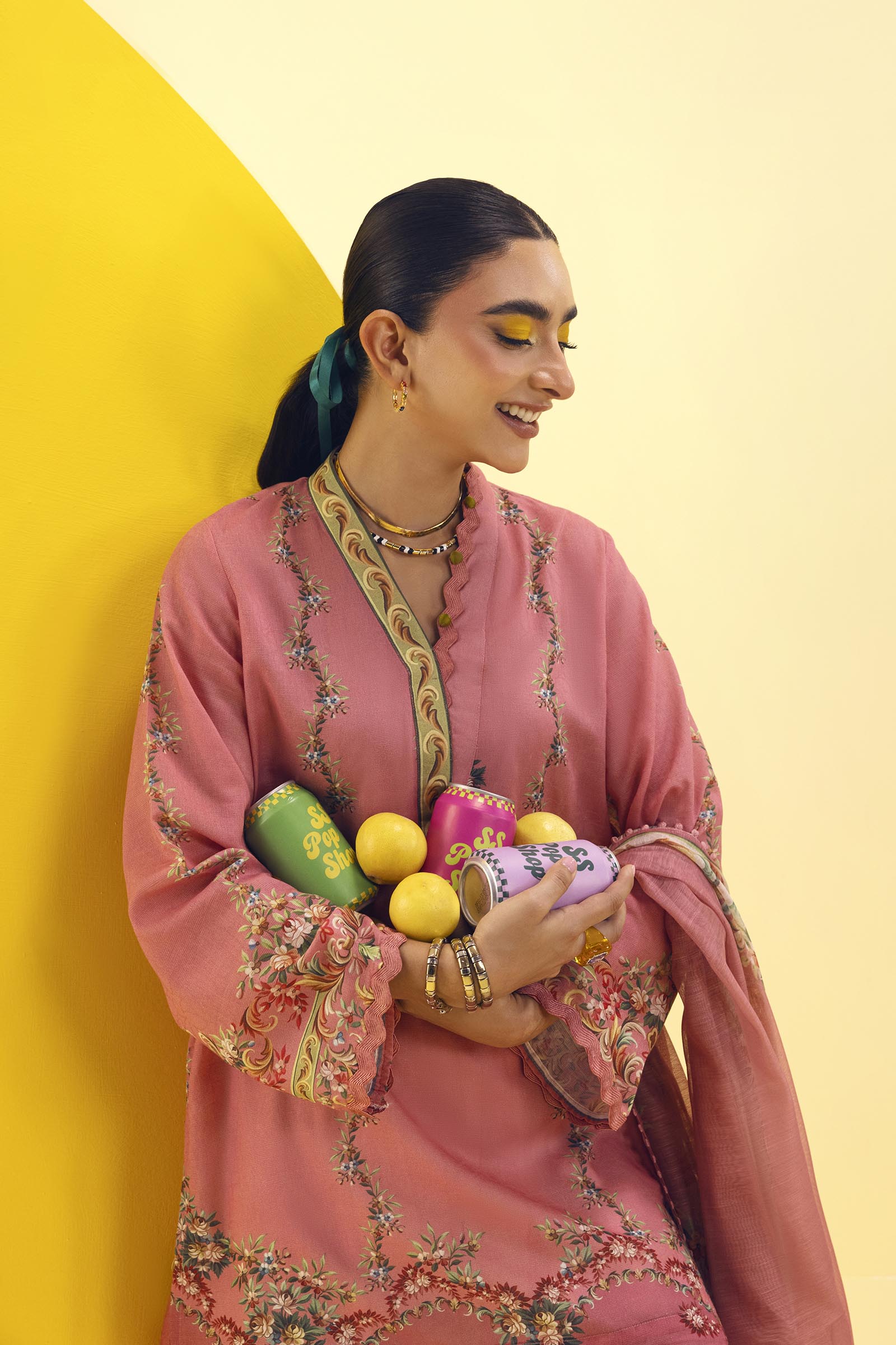 Stitched Printed Dobby Shirt+ Dupatta