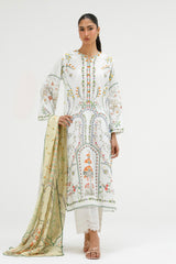 Stitched Printed Lawn Shirt+ Dupatta