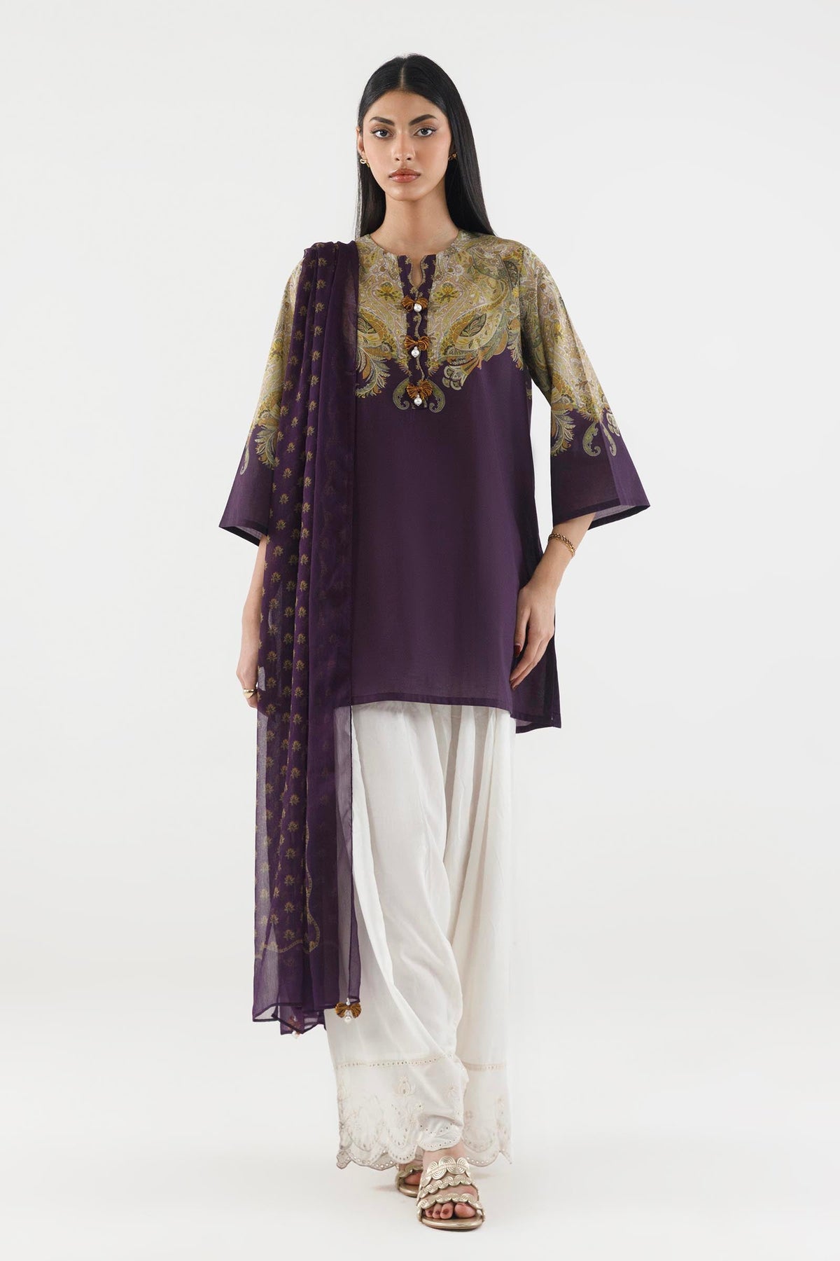 Stitched Printed Shirt+ Dupatta