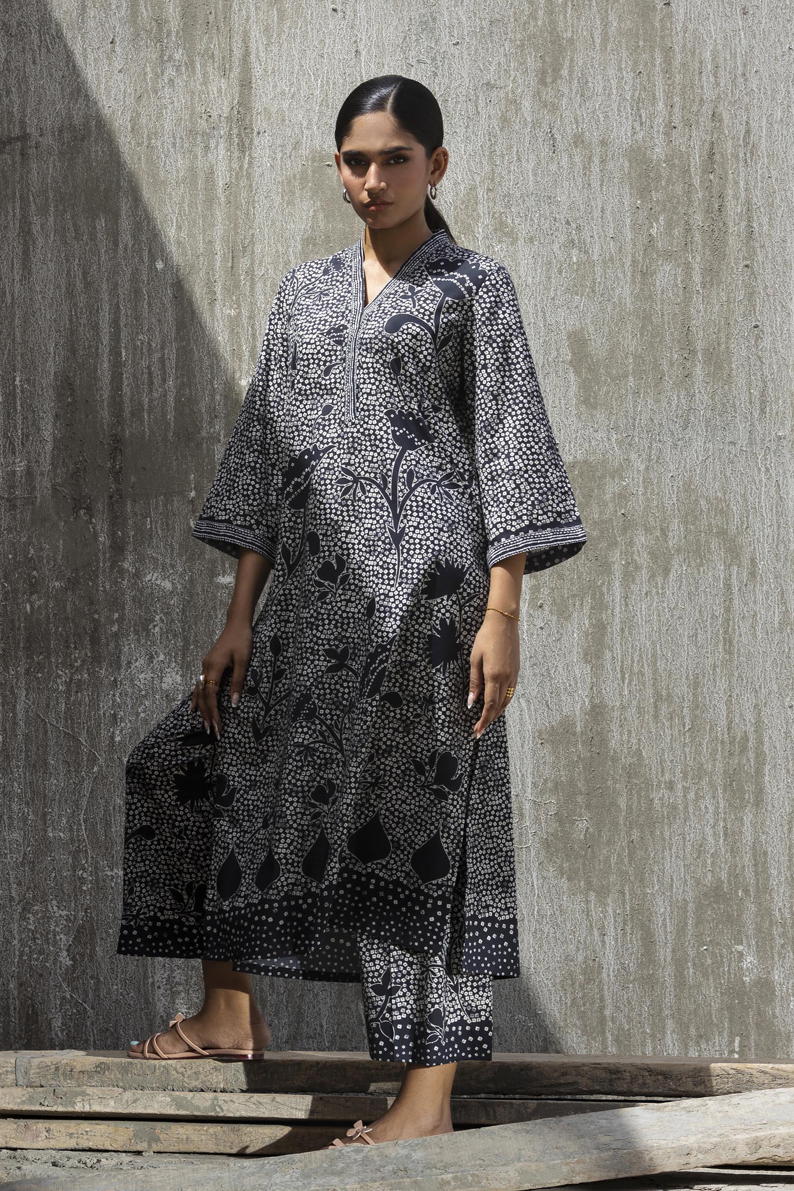 Stitched Printed Lawn Shirt+ Culotte