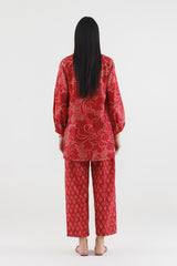 Stitched Printed Lawn Shirt+ Culotte