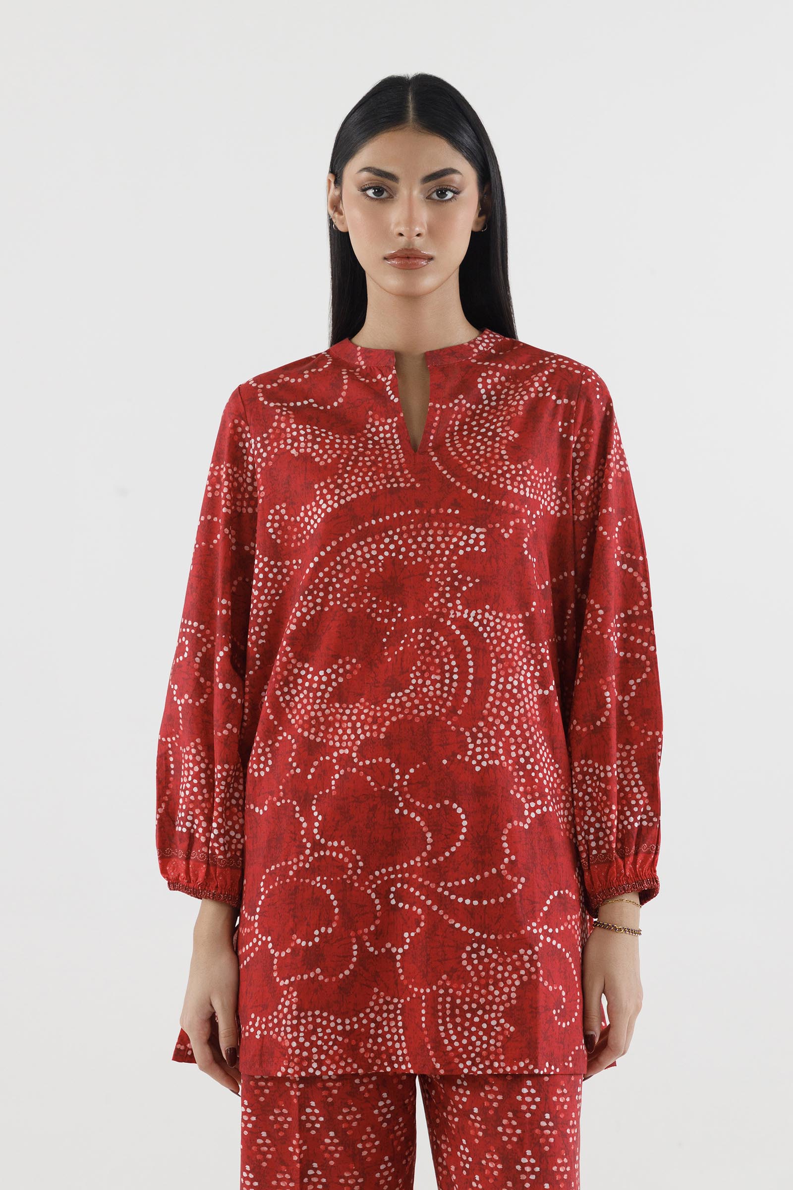 Stitched Printed Lawn Shirt+ Culotte