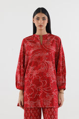 Stitched Printed Lawn Shirt+ Culotte