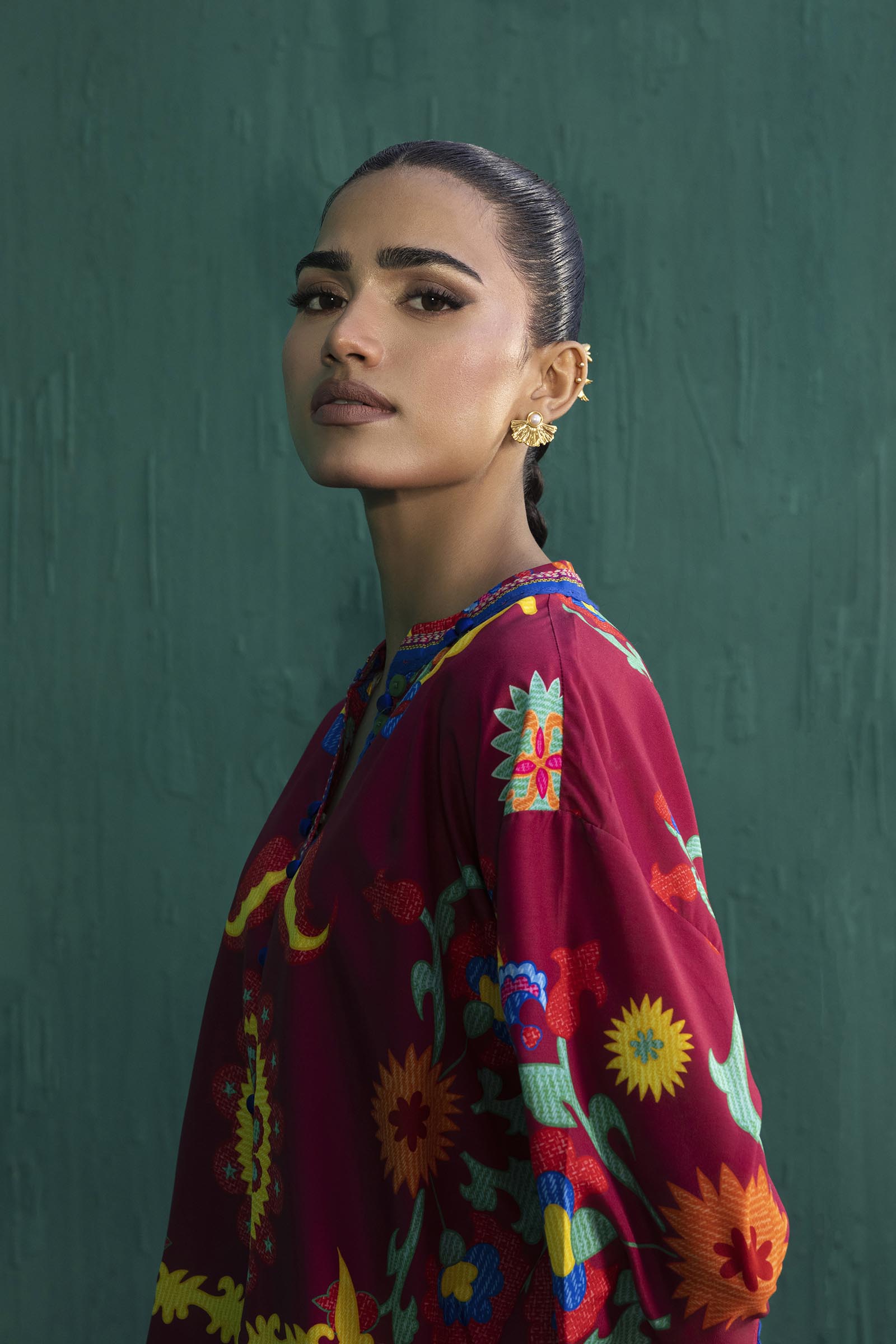 Stitched Printed Viscose Shirt+ Shalwar
