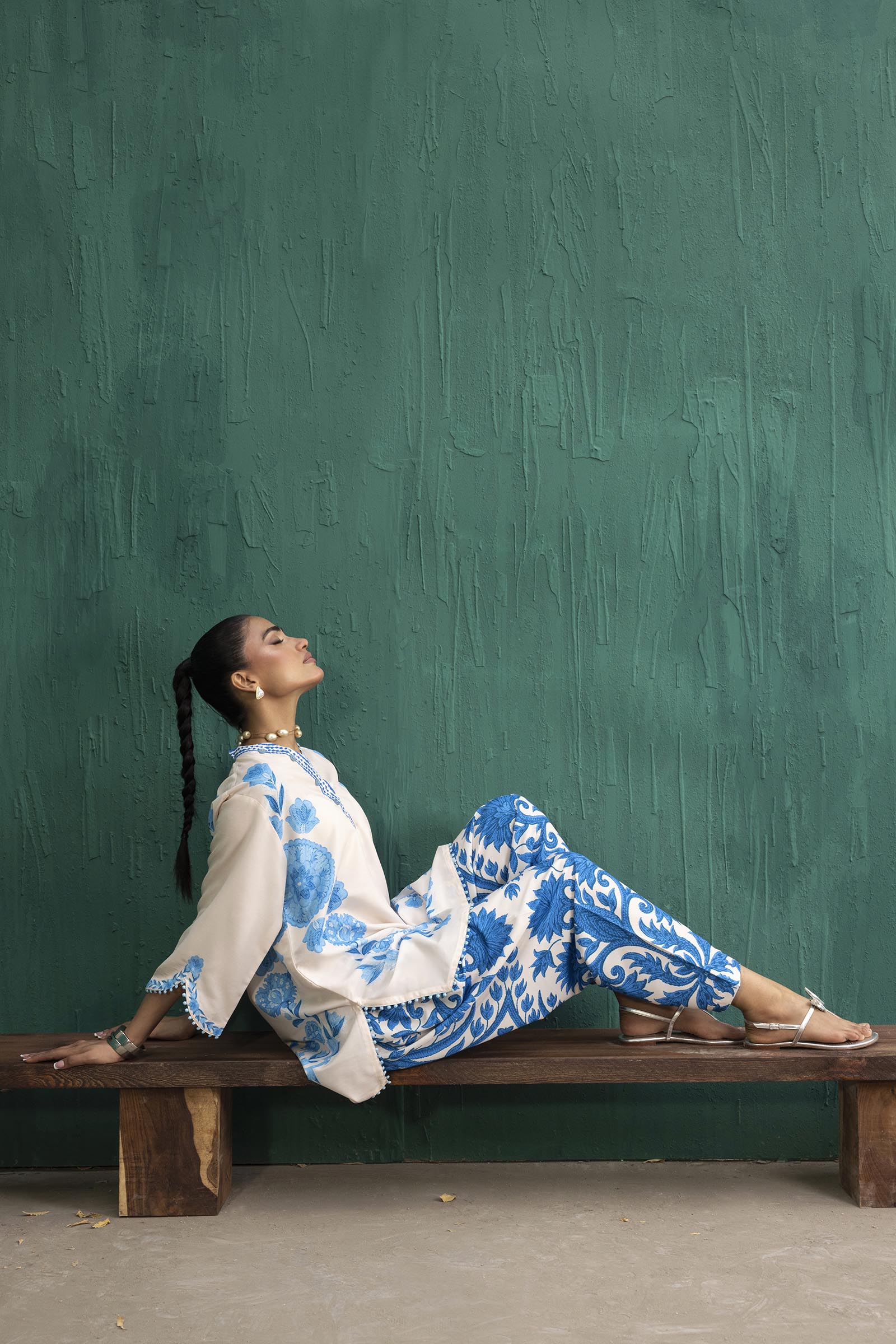 Stitched Printed Viscose Shirt+ Shalwar