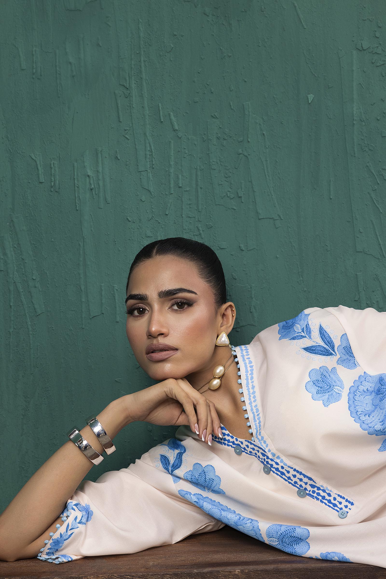 Stitched Printed Viscose Shirt+ Shalwar