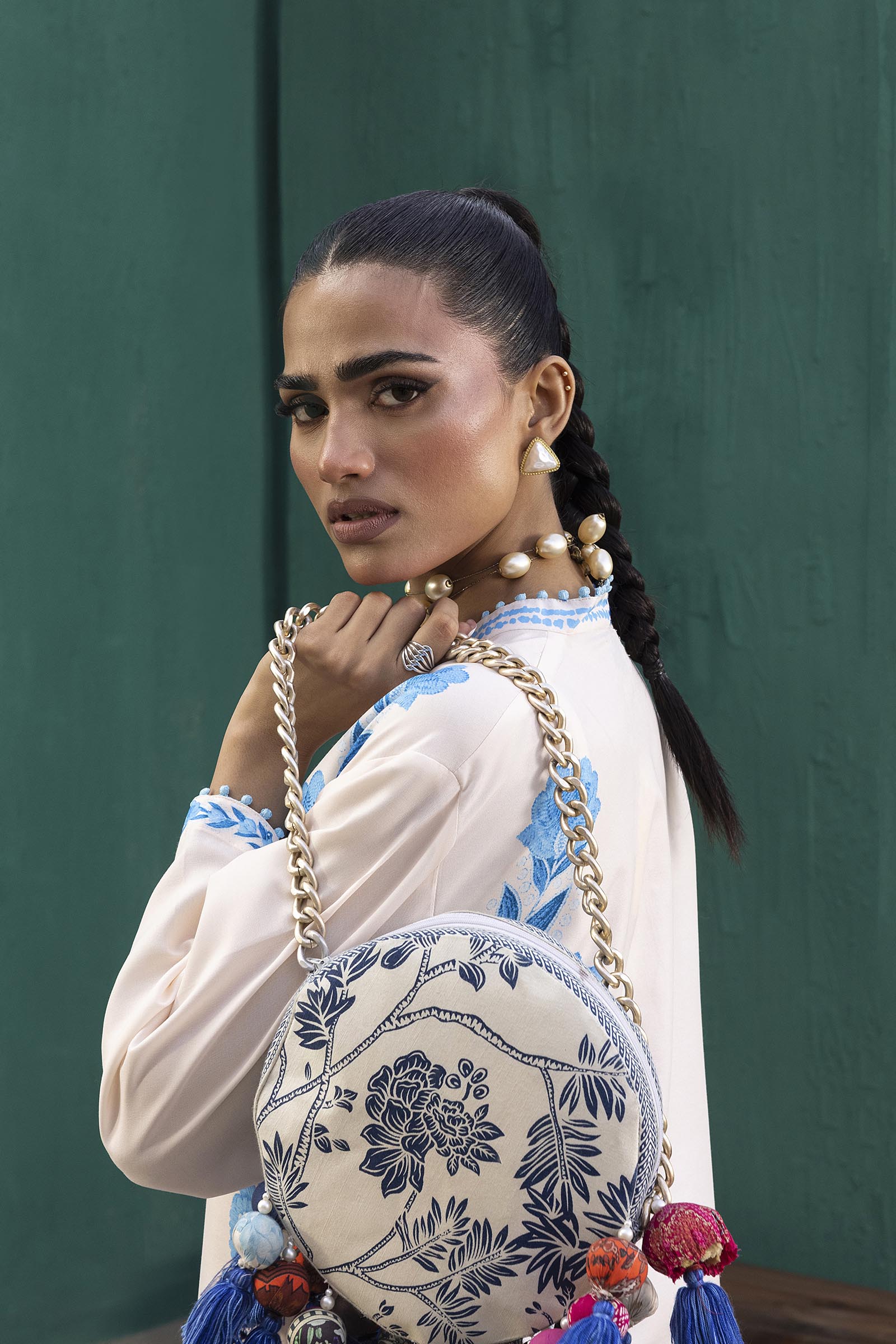 Stitched Printed Viscose Shirt+ Shalwar