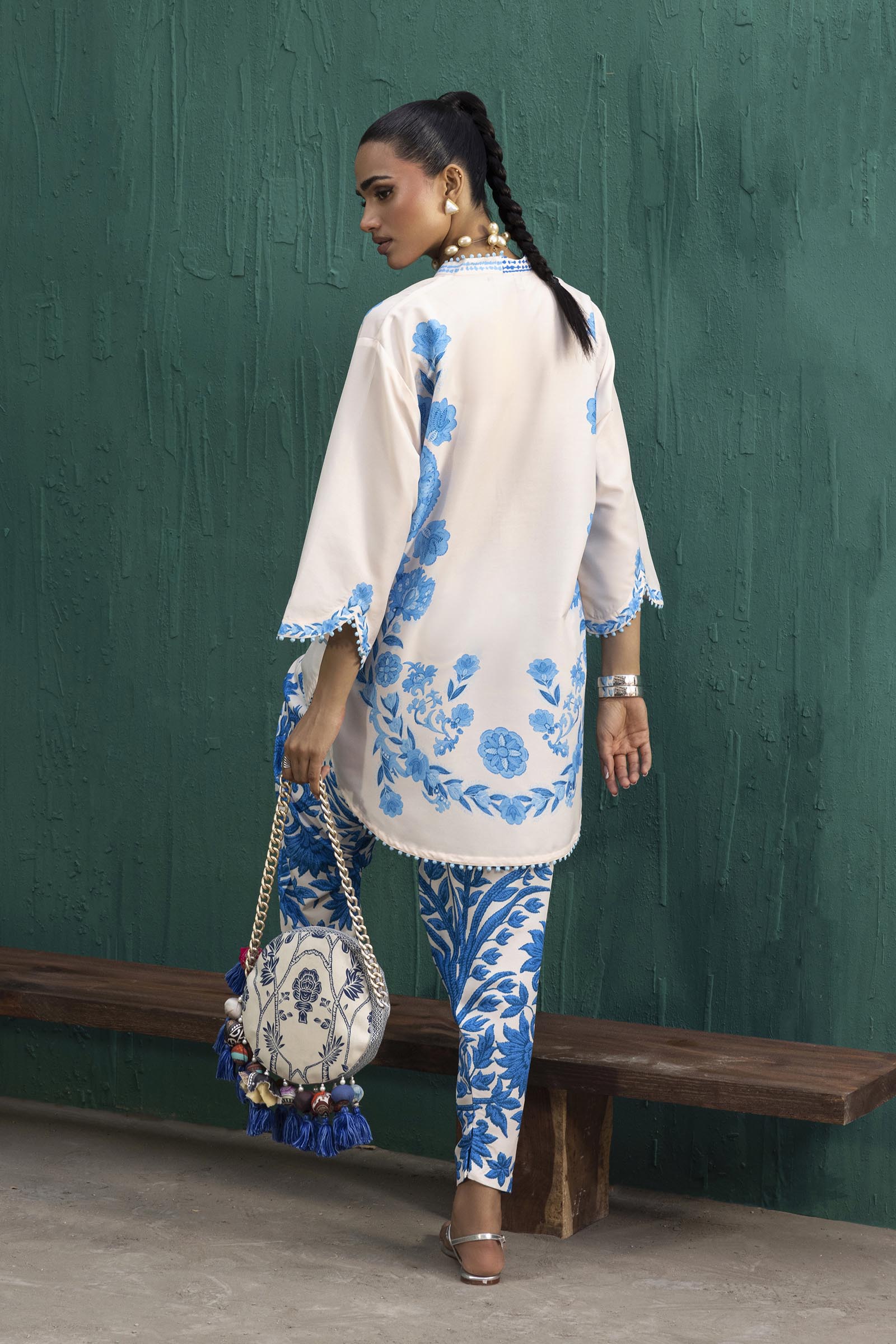 Stitched Printed Viscose Shirt+ Shalwar