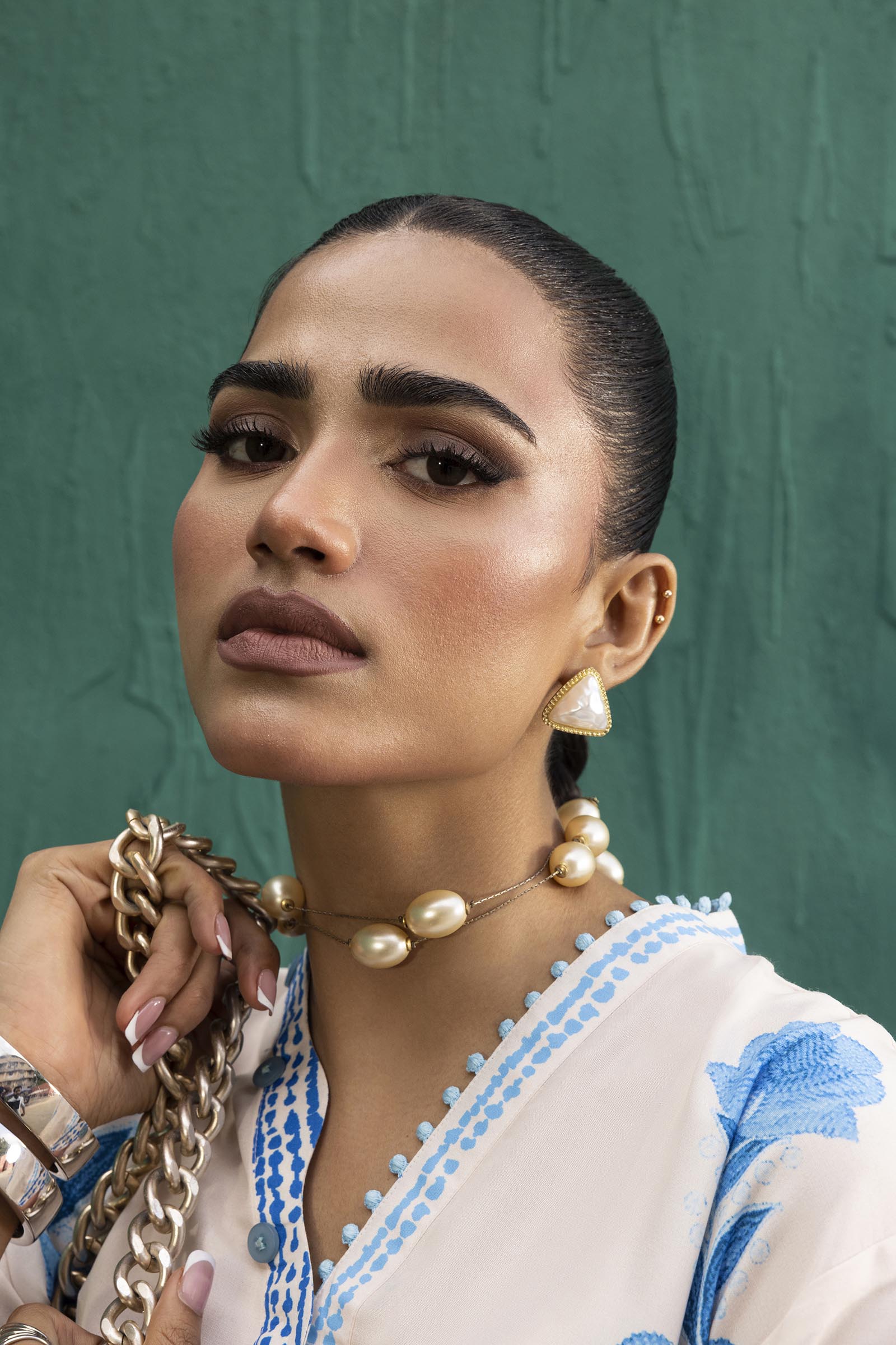 Stitched Printed Viscose Shirt+ Shalwar