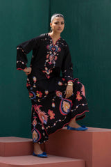 Stitched Printed Viscose Shirt+ Culotte