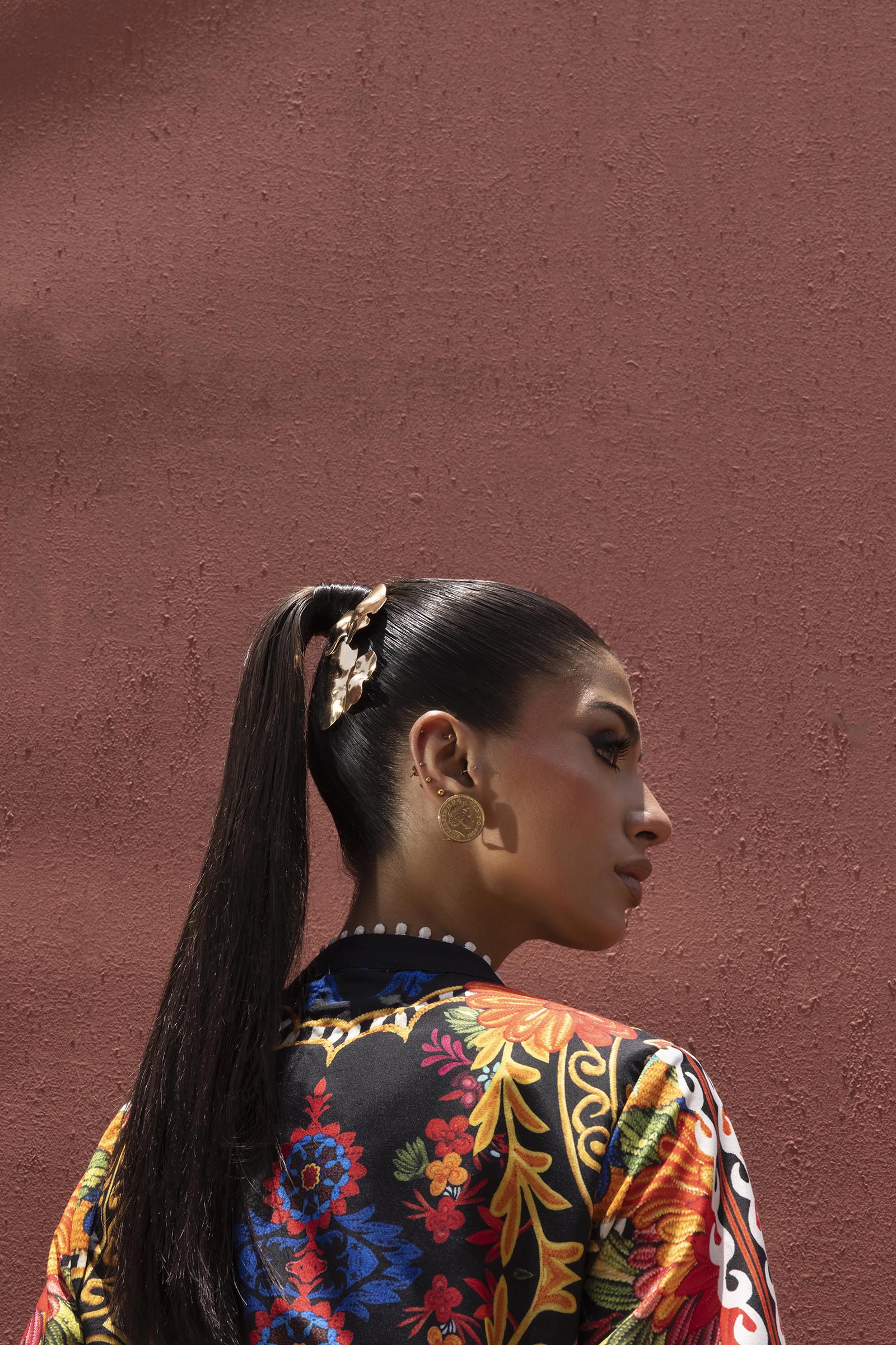 Stitched Printed Viscose Shirt+ Culotte