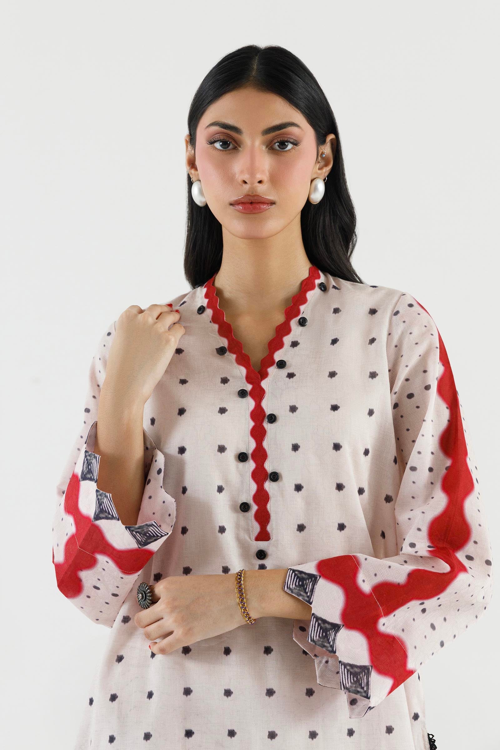 Stitched Printed Dobby Shirt+ Shalwar
