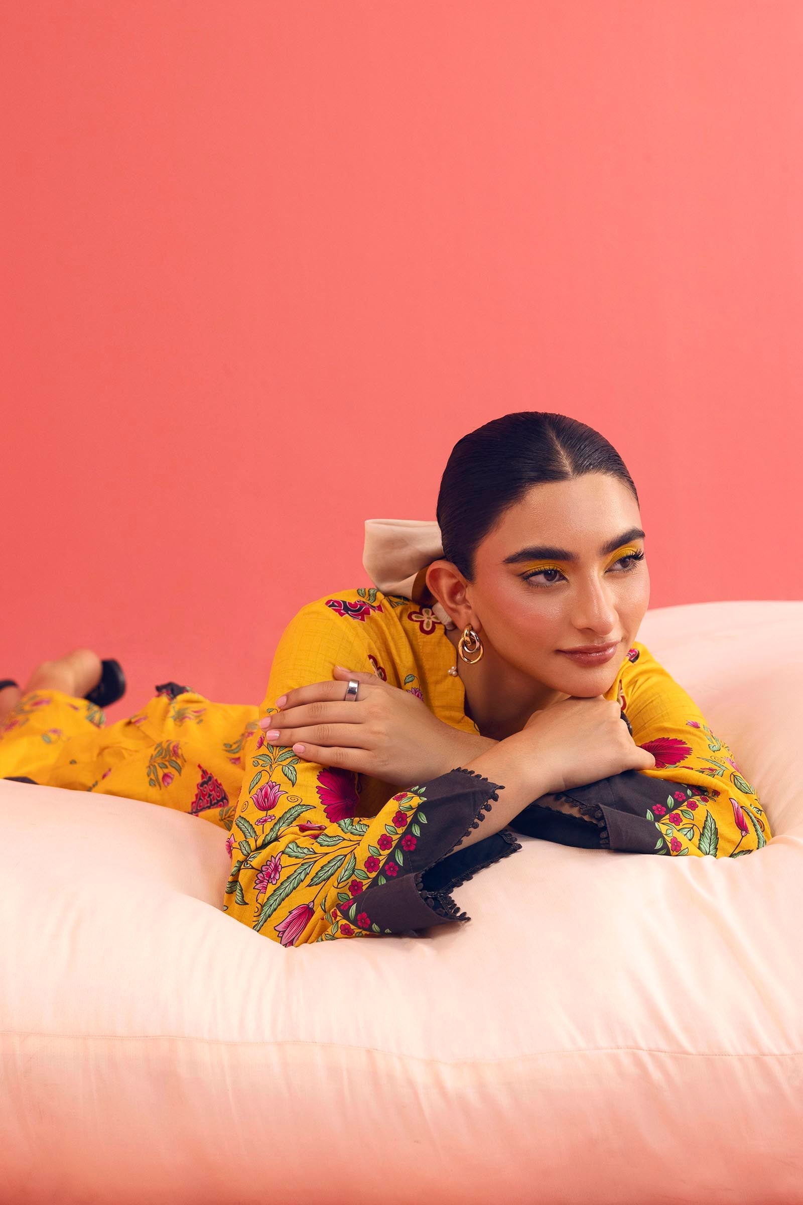 Stitched Printed Lawn Shirt+ Culotte