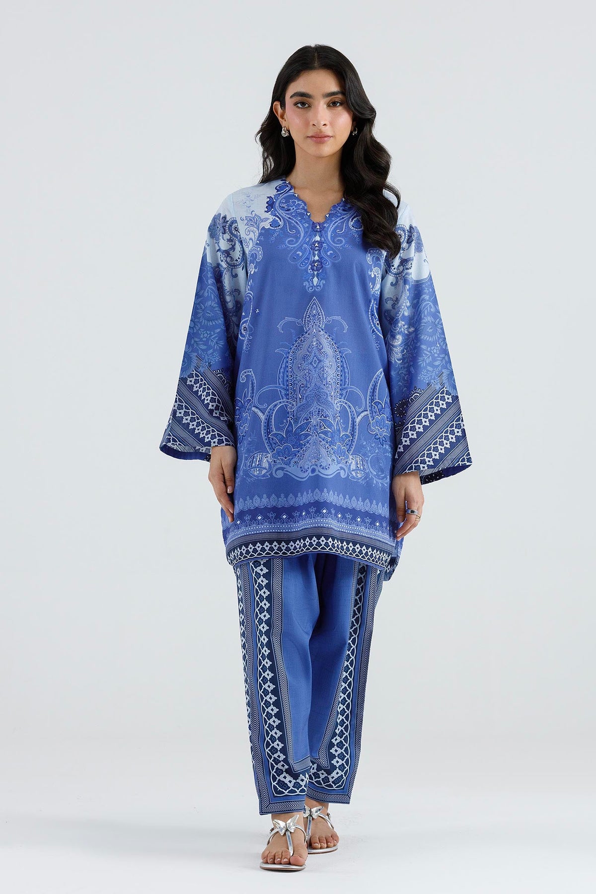 Stitched Printed Lawn Shirt+ Shalwar