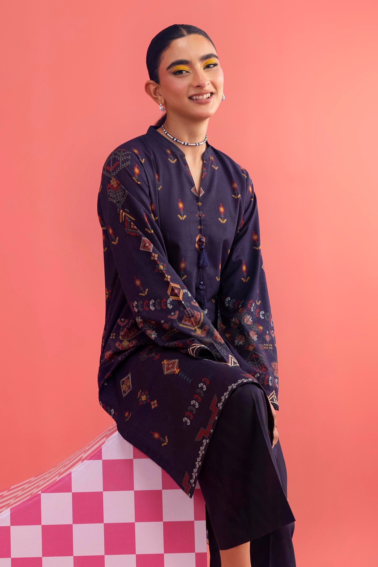 Stitched Printed Lawn Shirt+ Culotte
