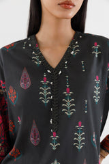 Stitched Printed Lawn Shirt+ Culotte