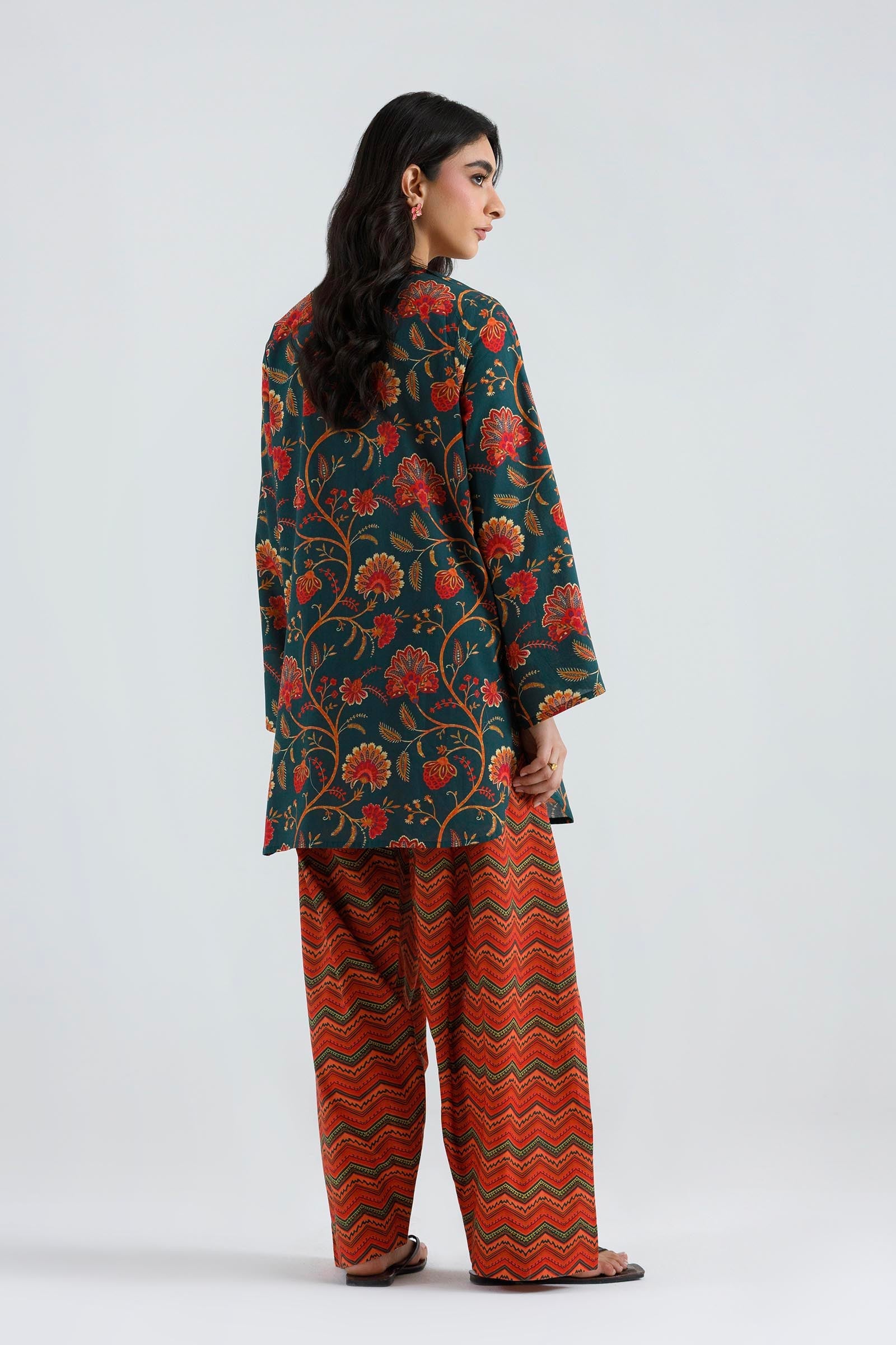 Stitched Printed Lawn Shirt+ Shalwar