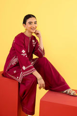 Stitched Embroidered Lawn Shirt + Shalwar