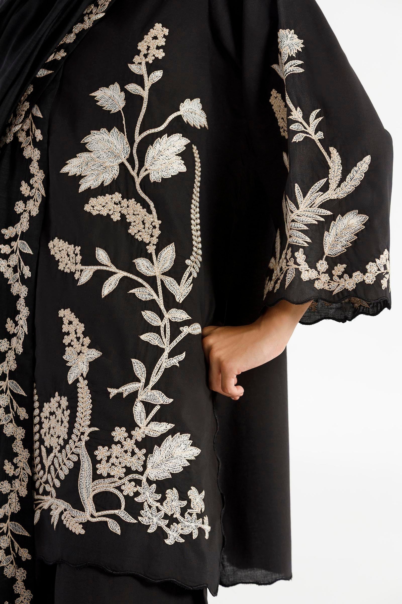 Stitched Embroidered Lawn Suit