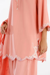 Stitched Embroidered Linen Shirt + Shalwar