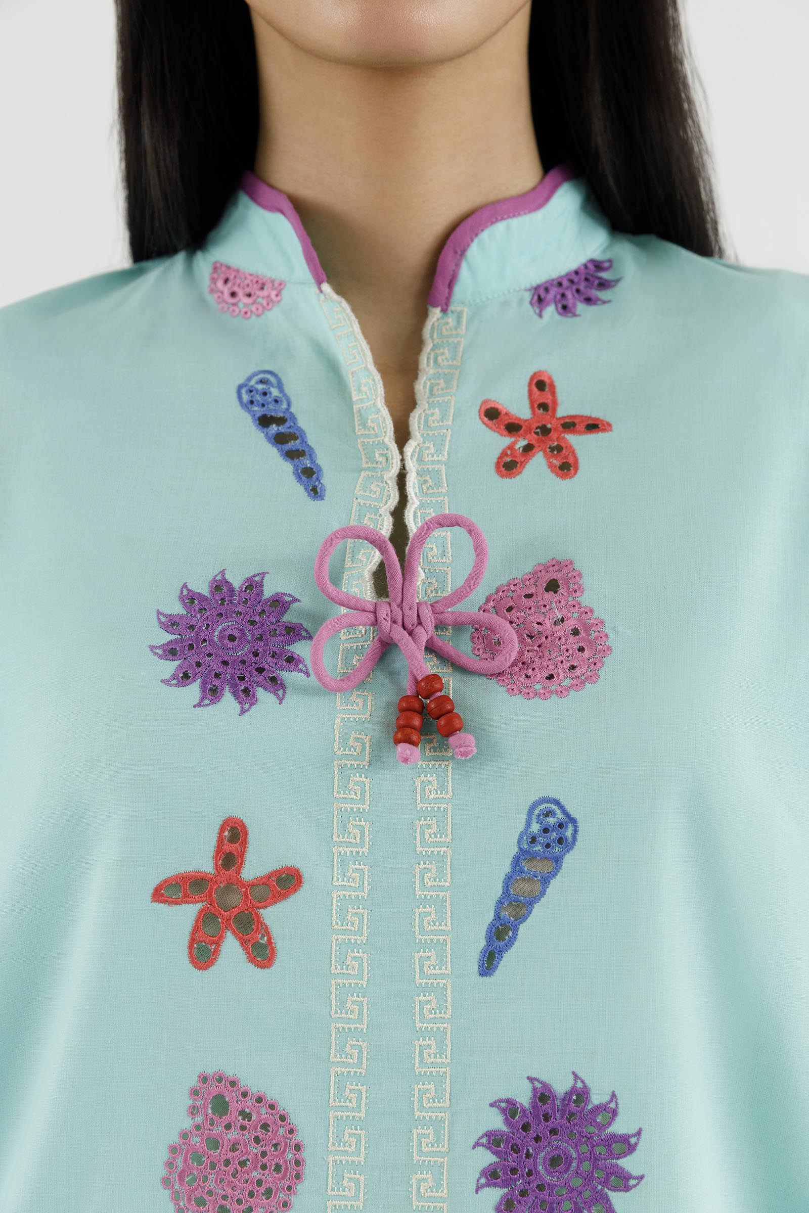 Stitched Embroidered Lawn Shirt+ Shalwar