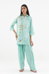 Stitched Printed Lawn Shirt+ Shalwar