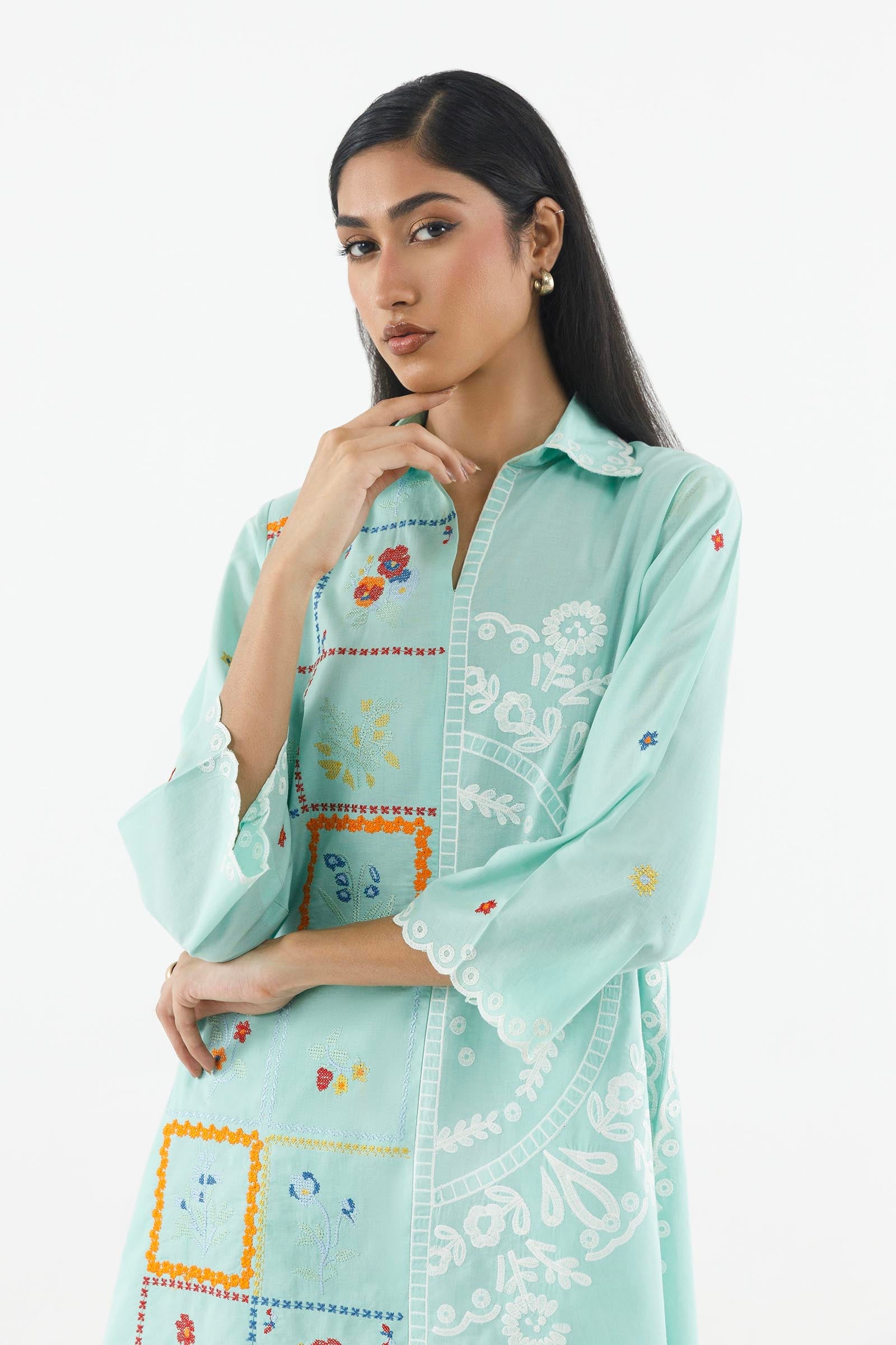 Stitched Printed Lawn Shirt+ Shalwar