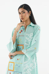 Stitched Printed Lawn Shirt+ Shalwar
