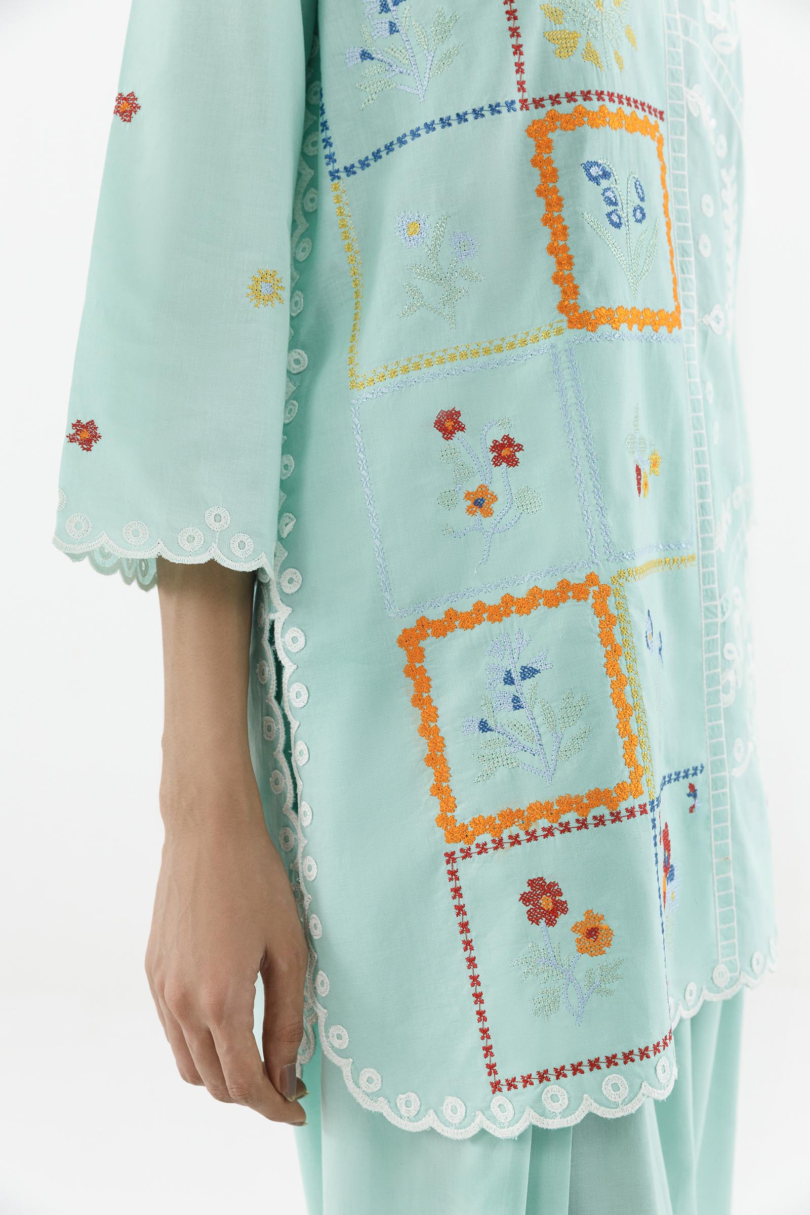 Stitched Printed Lawn Shirt+ Shalwar