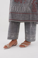 Stitched Embroidered Chambray Shirt+ Culotte