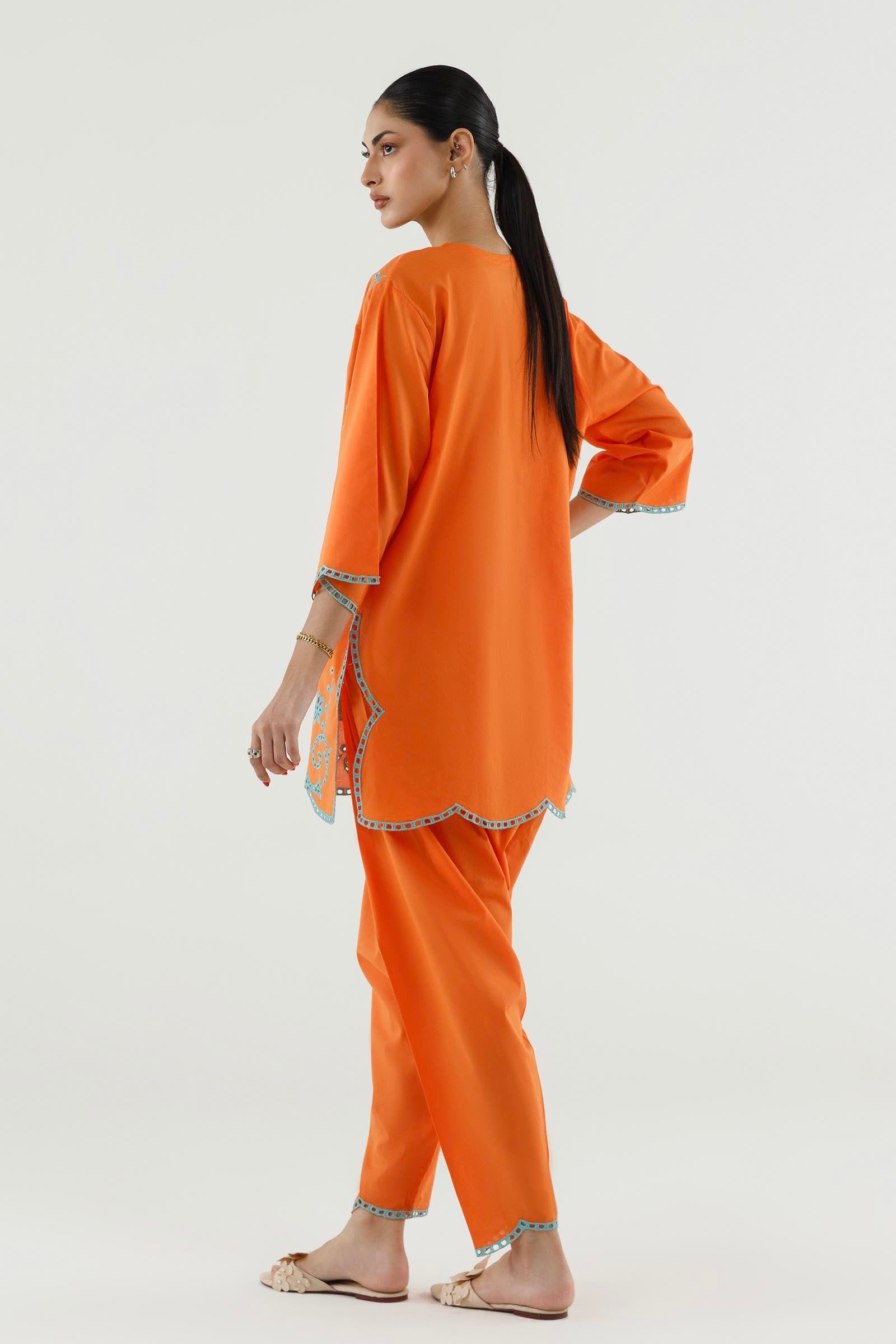 Stitched Embroidered Lawn Shirt+ Shalwar